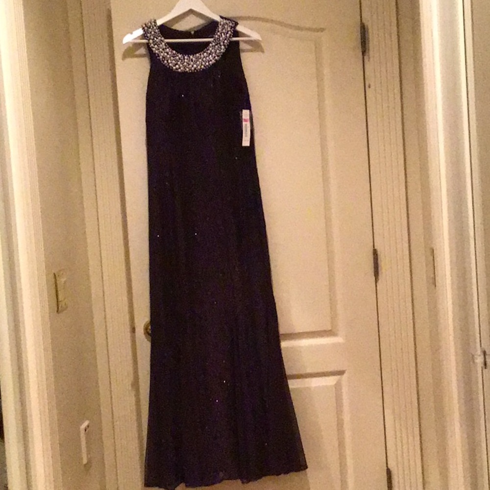 R&M Richards NWT Plum Evening Gown Size 14